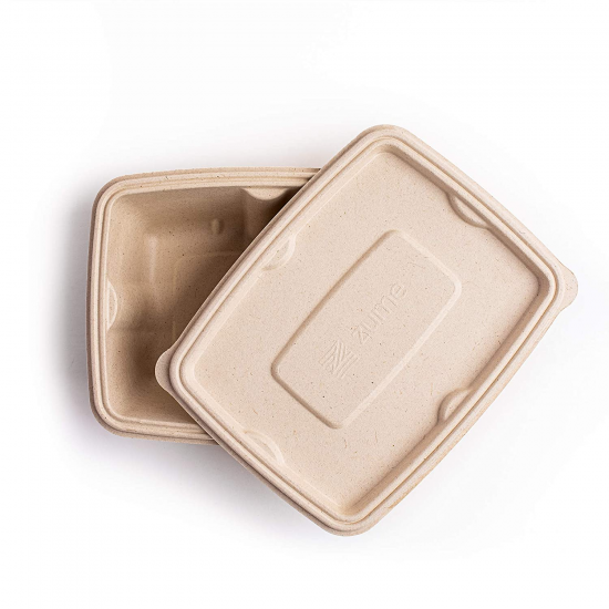 1000ml Rectangular Bagasse Container